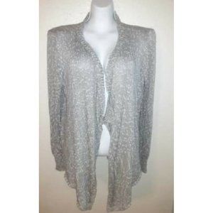 EYN Size XL Beige Open Front Cardigan